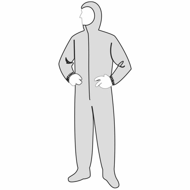 POLYGARD HEAVYWEIGHT COVERALL HOOD/BOOTS - Disposable Apparel and Accessories